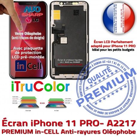 Vitre iPhone A2217 in HD 5,8 Qualité Réparation Verre LCD inCELL Écran SmartPhone Affichage Tactile Tone Super PREMIUM True Retina HDR