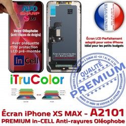 Écran Apple Verre Retina HD Qualité PREMIUM inCELL HDR LCD 6.5 A2101 Tactile Ecran in-CELL 3D Touch in Réparation SmartPhone iTruColor iPhone Super