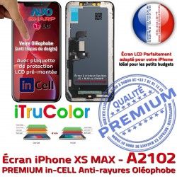Vitre inCELL True Affichage pouces Retina Apple XS PREMIUM LCD Liquide Super Écran Tone SmartPhone iPhone MAX A2102 Cristaux 6,5