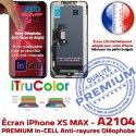 Apple LCD inCELL iPhone A2104 in Super Écran In-CELL PREMIUM Cristaux SmartPhone Touch 6,5 HDR Oléophobe Remplacement Vitre Retina Liquides