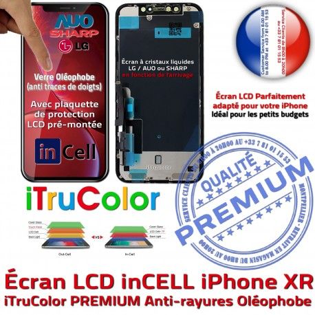 Vitre Tactile iPhone XR Liquides True Tone 6,1 3D SmartPhone Retina HD Super PREMIUM Affichage Apple Cristaux inCELL pouces