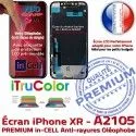 LCD sur Châssis iPhone XR A2105 Retina Tone PREMIUM 6,1 SmartPhone True inCELL Cristaux Liquides in Écran Vitre Apple Affichage