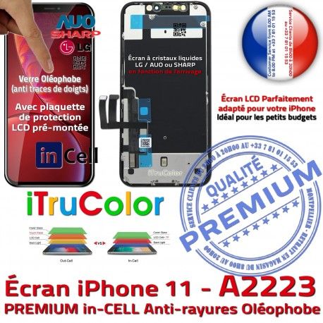 Apple in-CELL Ecran iPhone A2223 iTruColor 3D PREMIUM Super SmartPhone 6.1 inCELL Touch Retina Réparation in Verre HDR LCD Écran Qualité HD Tactile