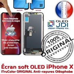 X Remplacement iPhone SmartPhone Complet Assemblé OLED HDR Tactile Multi-Touch ORIGINAL Touch Apple Oléophobe Écran soft Verre