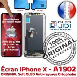 SmartPhone Apple Touch 3D soft Châssis Remplacement iPhone Multi-Touch OLED ORIGINAL HDR Assemblé A1902 sur Verre X KIT Écran