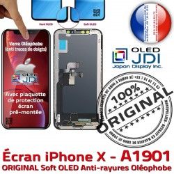SmartPhone Verre Vitre ORIGINAL Retina iPhone Changer Super OLED LG True A1901 Tone pouces soft Écran X Affichage Oléophobe Apple 5.8