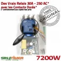 Commutateur Prises VMC 30A Électronique Tableau 7kW Digital DIN Minuterie Minuteur Programmation électrique Rail Journalière 7200W