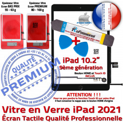 KIT Réparation Precollé A2604 2021 HOME iPad Outil Démontage Verre A2602 PACK Nappe A2605 Adhésif Vitre PREMIUM N Tablette Bouton A2603 Tactile Noire Qualité