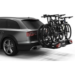 3 pour vélos porte-vélos boule Thule plateforme XT d-attelage sur porte-vélos, 939000 VeloSpace XT3 noir/aluminium