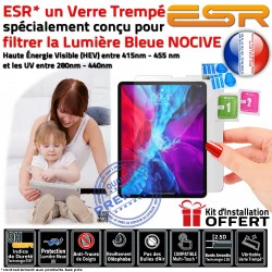 Apple 4ème iPad ESR Filtre Verre AIR Vitre inch Lumière Oléophobe 2020 UV gén Bleue Anti-Rayures Ecran Protection Trempé 10.9