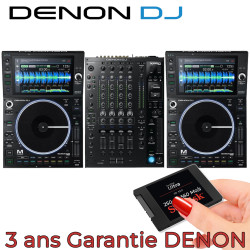 Mixeur PRO SC6000M SSD Prime PRIME Platines Mo/s Soldes - X1850 Disque + de Table Denon 560 Gamme OFFERT x Haut Mixage 2 DJ