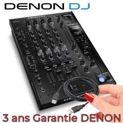 Mixeur pour Performances Voies Connectivité de Gamme et Haut PRIME Avancés X1850 Effets avec Pro 4 DJ Denon : Exceptionnelles