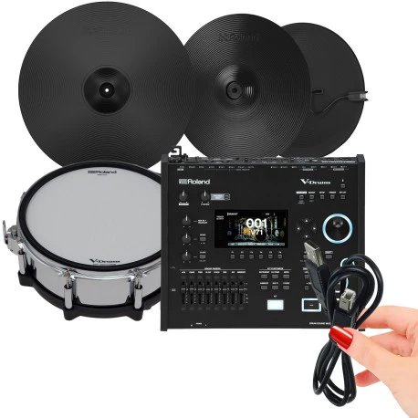 V71 CY-18DR VH-14D PD-14DSX + claire Module batterie PACK | Ride Caisse de Hi-Hat numérique électronique Full Roland