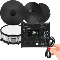 niveau claire V71 PD-140DS Roland Module CY-18DR batterie Hi-Hat Ride + électronique Digital Caisse de VH-14D mise PACK à USB