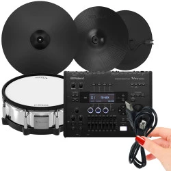 Caisse TD-50X claire CY18DR numérique Digital + Roland PD-140DS CY-18DR Ride Cymbale USB PD140DS Amélioration PACK VH-14D Hi-Hat VH14D TD50X