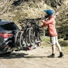 VeloSpace XT3 939000 + 938100 Porte-vélos Thule Adaptateur 4ème - 3 vélos avec vélo noir/aluminium Extension pour
