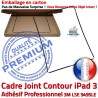 PACK iPad 3 A1416 iLAME Joint N Tablette Vitre Noire Tactile KIT Outils Bouton Réparation Adhésif Precollé Chassis Cadre Apple HOME Verre iPad3