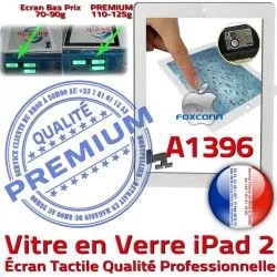 A1396 Apple PREMIUM Qualité iPad2 Remplacement Blanc 2 Adhésif Tactile Oléophobe Caméra Fixation HOME Vitre Bouton Verre Ecran Precollé iPad