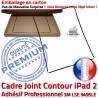 PACK iPad2 iLAME Joint N Bouton Tablette iPad Cadre Verre Outils PREMIUM 2 Tactile Noire Precollé Adhésif KIT Apple Réparation Vitre Chassis HOME