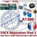 PACK iPad 2 A1396 iLAME Joint B Tablette Adhésif Verre Apple PREMIUM Bouton Blanche Réparation HOME Tactile Precollé iPad2 Outils Cadre Vitre