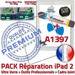 Cadre iPad2 HOME Blanche Apple 2 B Bouton PACK PREMIUM Precollé A1397 Tactile iPad Joint Verre Réparation Outils iLAME Tablette Vitre Adhésif