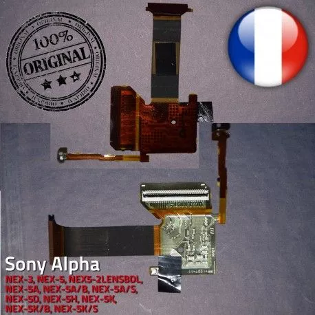 Sony LCD Nappe liquides NEX-5 cristaux FLEXIBLE Display Connexion Remplacement 3″ Écran ORIGINAL Alpha FLEX FP-1237-11