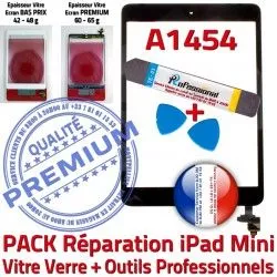 Precollé PREMIUM HOME KIT Apple Vitre Adhésif Réparation Tablette Noire MINI Qualité Nappe Outils A1454 iPad PACK IC Bouton Mini Tactile Noir Verre