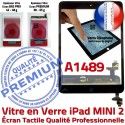 iPad Mini2 A1489 Noir Tactile Oléophobe Tablette Adhésif Caméra Monté Nappe Fixation Réparation Bouton Filtre Ecran Verre Home Vitre