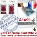 iPad Mini2 A1491 Blanc Tablette Filtre Adhésif Réparation Monté Caméra Tactile Vitre Fixation Home Bouton Ecran Nappe Verre Oléophobe