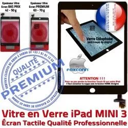 MINI Bouton A1599 Mini3 iPad Monté Ecran Home Réparation Tactile Adhésif Noir Nappe Filtre Oléophobe 3 Fixation Caméra Tablette Vitre Verre A1600