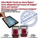 PACK iPad 5 AIR N Nappe Precollé Bouton Oléophobe Qualité Adhésif Réparation KIT Tactile PREMIUM Démontage HOME Noire Verre Outil Vitre