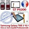 Samsung Galaxy GT-P5200 Tab3 B Verre Ecran Assemblée Vitre LCD Supérieure Blanche Tactile TAB3 en 10.1 PREMIUM Prémonté Adhésif Qualité