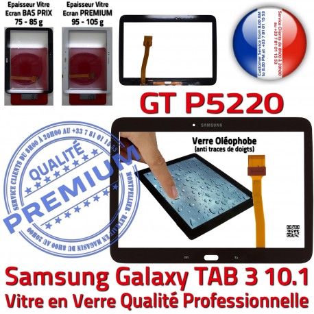 Samsung Galaxy GT-P5220 Tab3 N PREMIUM Noire TAB3 Adhésif 10.1 Prémonté Verre Vitre Assemblée LCD Tactile en Qualité Ecran Supérieure