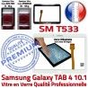 Samsung Galaxy TAB 4 SM-T533 B PREMIUM Vitre Tactile Ecran en Adhésif Assemblée Qualité SM Prémonté Supérieure LCD TAB4 Verre 10.1 T533 Blanche