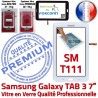Samsung Galaxy SM-T111 Tab3 B en Blanche Tactile Ecran 7 Adhésif TAB3 Qualité Assemblée Supérieure LCD PREMIUM Verre Vitre Prémonté