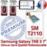 Samsung Galaxy TAB 3 SM-T2110 B Ecran TAB3 Qualité Vitre Supérieure T2110 Blanche Verre en LCD 7 PREMIUM SM Assemblée Adhésif Prémonté Tactile