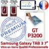 Samsung Galaxy TAB 3 GT-P3200 B TAB3 Prémonté Vitre Tactile Ecran Supérieure en LCD Blanche PREMIUM Verre Qualité 7 Assemblée Adhésif