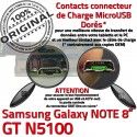 Samsung Galaxy GT-N5100 NOTE C ORIGINAL Réparation GT de Contact N5100 Doré Qualité Chargeur OFFICIELLE Connecteur MicroUSB Charge Nappe