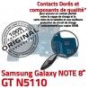 Samsung Galaxy GT-N5110 NOTE C Qualité N5110 ORIGINAL Réparation Contact OFFICIELLE Doré MicroUSB Nappe de GT Charge Connecteur Chargeur