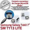 Samsung Galaxy Tab 3 T113 USB souder Pins Chargeur Prise Dock à Connector charge ORIGINAL Micro 7 inch TAB SM de Dorés Connecteur