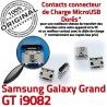 Samsung Galaxy GT-i9082 USB charge ORIGINAL Chargeur MicroUSB SLOT Grand à Pins Prise Connector souder Qualité Dock Fiche de Dorés