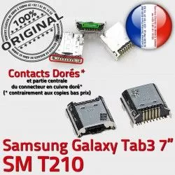 Qualité Chargeur SM-T210 de à Dock TAB3 Galaxy Samsung USB souder Fiche Dorés Pins ORIGINAL MicroUSB SLOT Prise Connector Tab3 charge