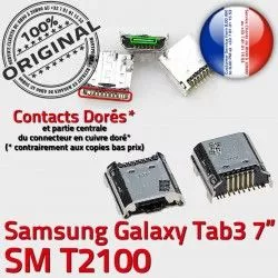 Chargeur charge 3 Galaxy TAB Connecteur Pins Tab USB Connector 7 ORIGINAL souder de Dock SM Dorés Micro Prise à Samsung T2100 inch