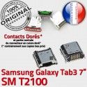 Samsung Galaxy Tab 3 T2100 USB TAB souder à Dock 7 Dorés Micro SM charge ORIGINAL Connecteur Connector Prise Pins inch Chargeur de