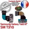 SM-T310 Micro USB TAB3 Charge TAB Connecteur Nappe 3 Galaxy OFFICIELLE MicroUSB Chargeur de Contacts Qualité Réparation Dorés Samsung SM ORIGINAL T310
