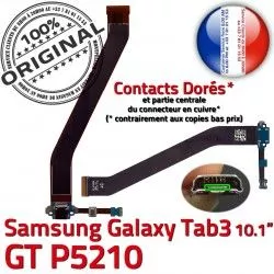 GT MicroUSB Chargeur TAB3 Réparation P5210 Galaxy Contacts ORIGINAL OFFICIELLE de Connecteur Qualité Dorés Nappe GT-P5210 Samsung Charge Ch 3 TAB