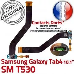 Ch MicroUSB Réparation Dorés SM-T530 Charge Galaxy TAB TAB4 Nappe 4 Chargeur ORIGINAL Qualité OFFICIELLE Contacts Samsung Connecteur de