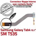 SM-T535 Micro USB TAB4 Charge Connecteur Contacts T535 TAB Dorés Nappe de 4 ORIGINAL Qualité Samsung SM Réparation Chargeur Galaxy OFFICIELLE MicroUSB
