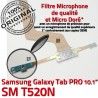 SM-T520N Micro USB TAB PRO C SM Réparation OFFICIELLE MicroUSB Samsung de Nappe Galaxy Doré ORIGINAL Contact Connecteur T520N Charge Chargeur Qualité