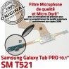 Samsung Galaxy SM-T521 C TAB PRO ORIGINAL Qualité Nappe Contact T521 de Chargeur Connecteur Réparation Charge SM Doré MicroUSB OFFICIELLE